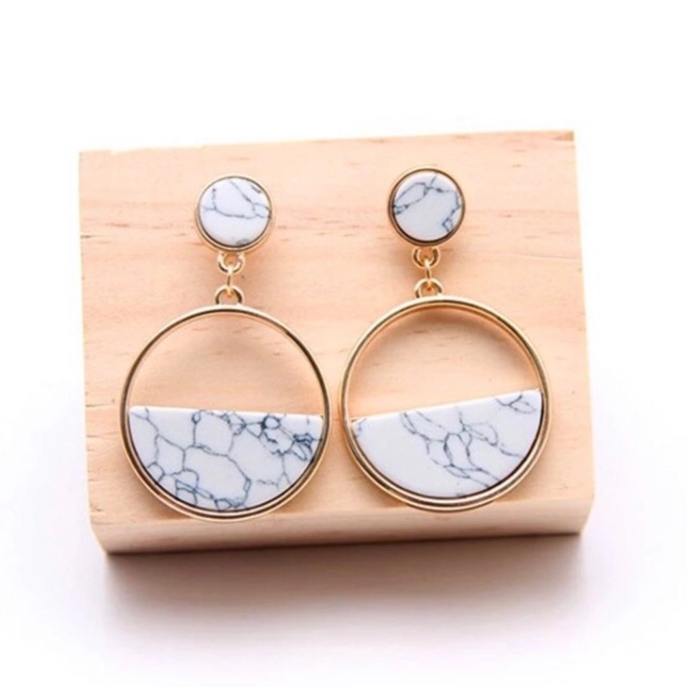 Marble earrings